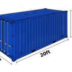 Kích thước container 20 feet